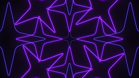 neon purple stars pattern