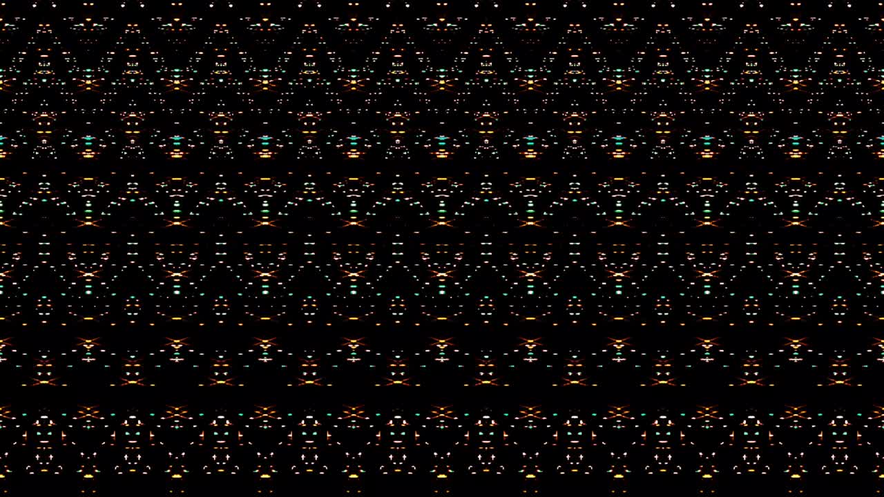 3D Abstract shining bright lines set wave, colorfull, black background