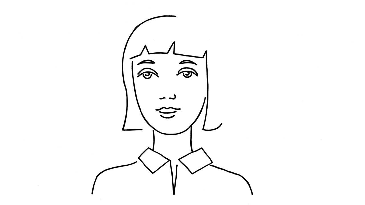 retrato de uma mulher a falar