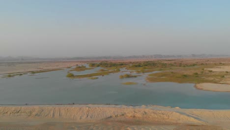 fantastic view azure water golden sand beach gwadar balochistan