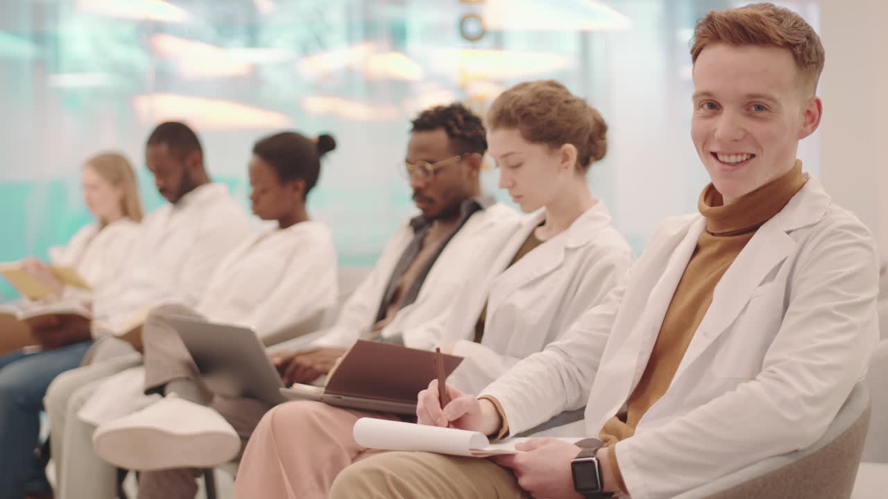 Portrait of Young Medical Student at Lecture