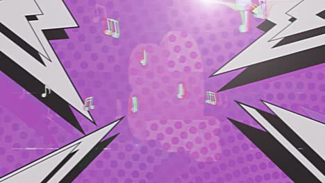 80s pop art background loop