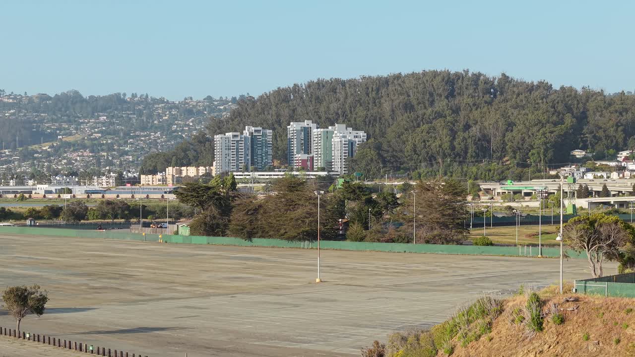 Aerial footage reveals Albany’s shoreline where land meets sea, offering a tranquil perspective on the bay.