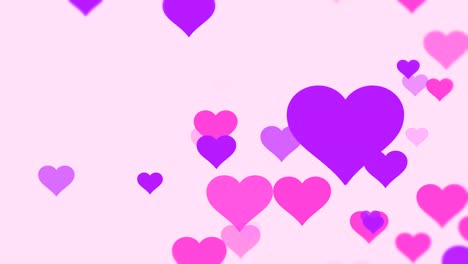 el fondo del corazón de amor día de san valentín rosa púrpura