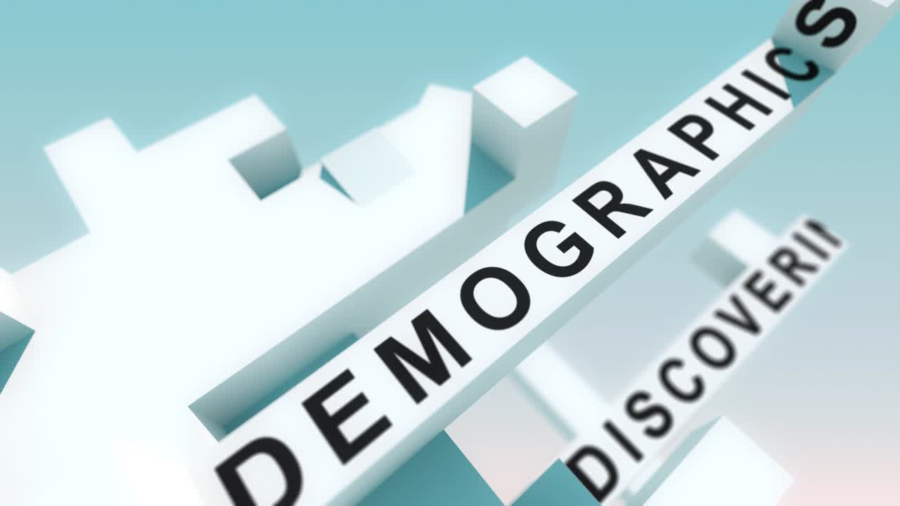 palabras del público objetivo animadas con cubos