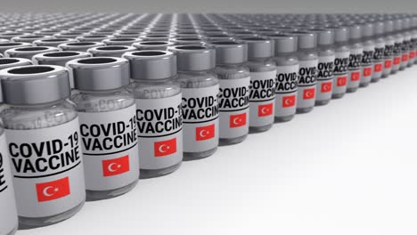 covid-19 vaccine bottles turkey