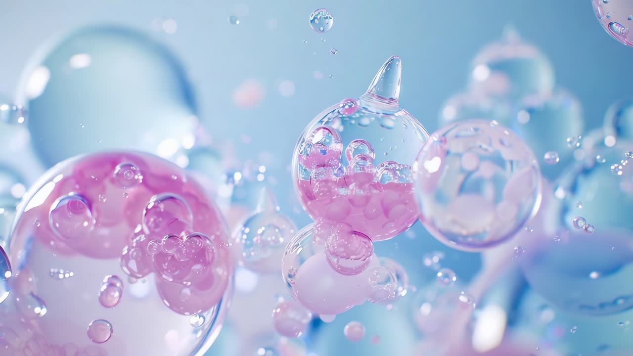 추상적인 액체 거품