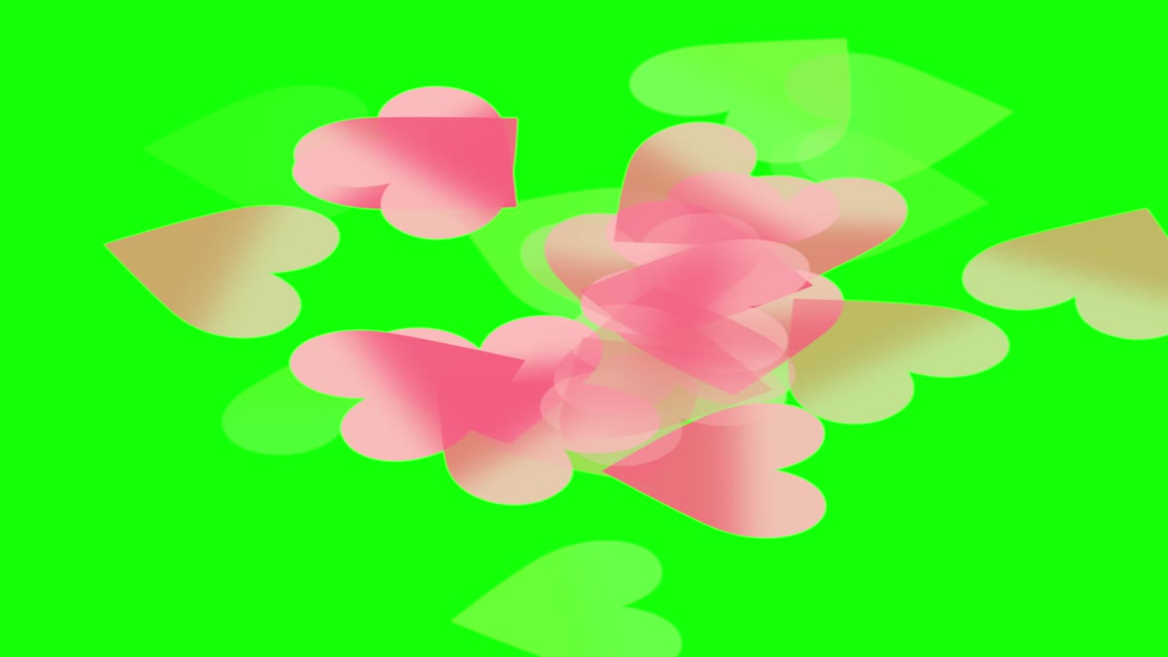 зеленый экран и движение сердца