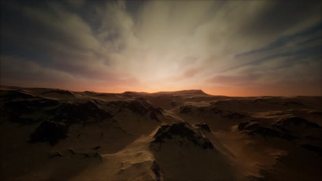 tormenta en el desierto de arena
