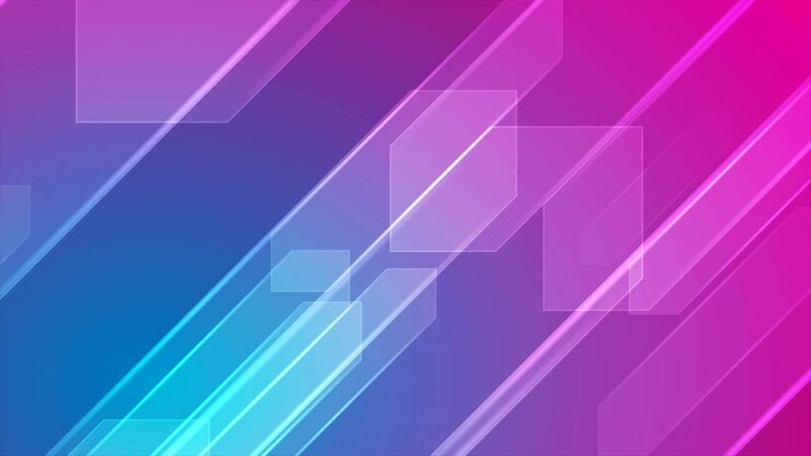 animación de video de tecnología abstracta colorida