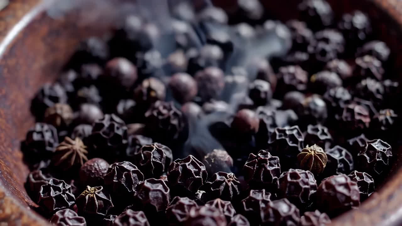 나무 그 에 담배 를 피운 검은 고추