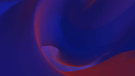 flowing blue abstract shape on purple gradient