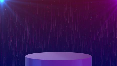 digital hightech hologram technology blue circle light stage on futuristic hud podium elements
