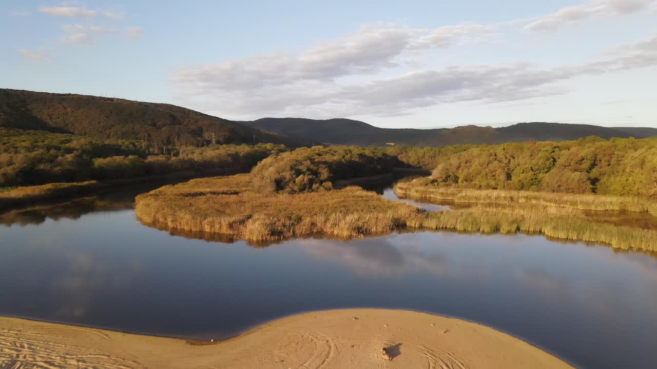 luftbillede af floddeltaet