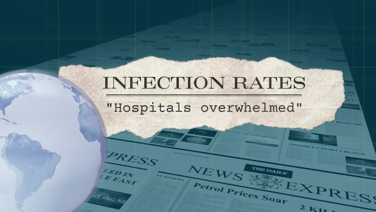 전 세계 신문의 헤드라인이 신문 인쇄에 반대하고 있습니다.