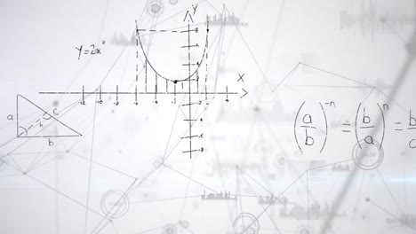ecuaciones matemáticas y líneas asimétricas