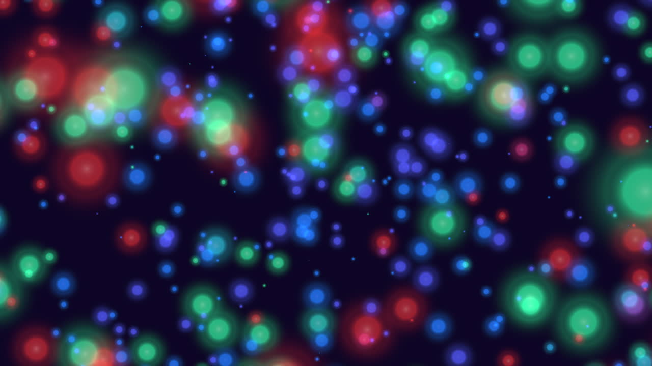 Vibrant spiral of glowing circles in colorful arrangement