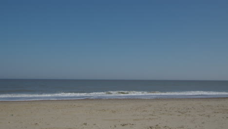 tilting up shot of walcott beach