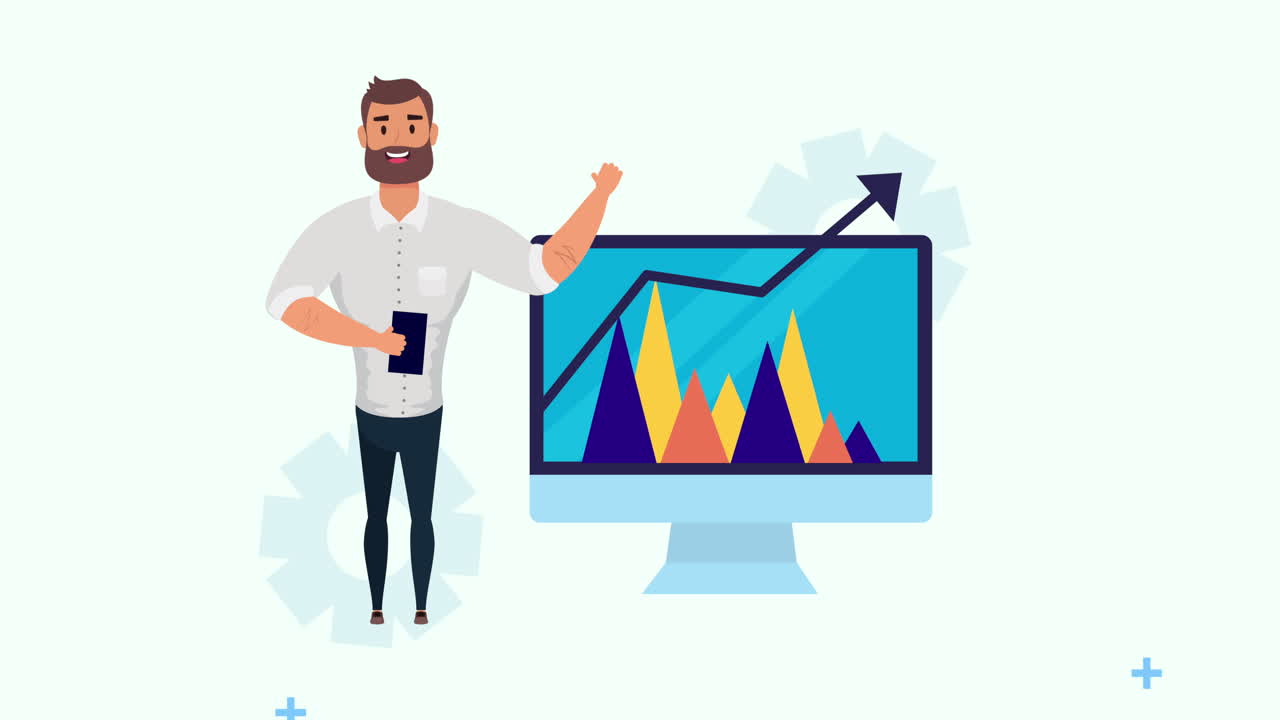 man with desktop search engine optimization