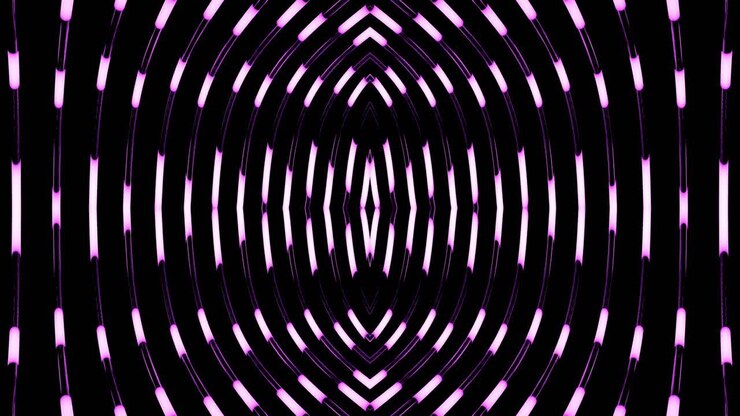 Abstract Purple Neon Geometric Pattern Background