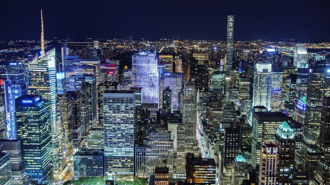 미국 뉴욕시 맨해튼 공중 파노라마 도시 풍경 스카이 라인 4