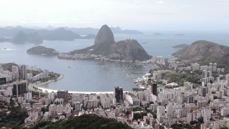 tiro de dron de pan de azúcar en río de janeiro