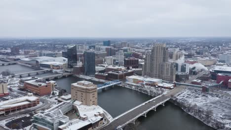 aerial footage of grand rapids