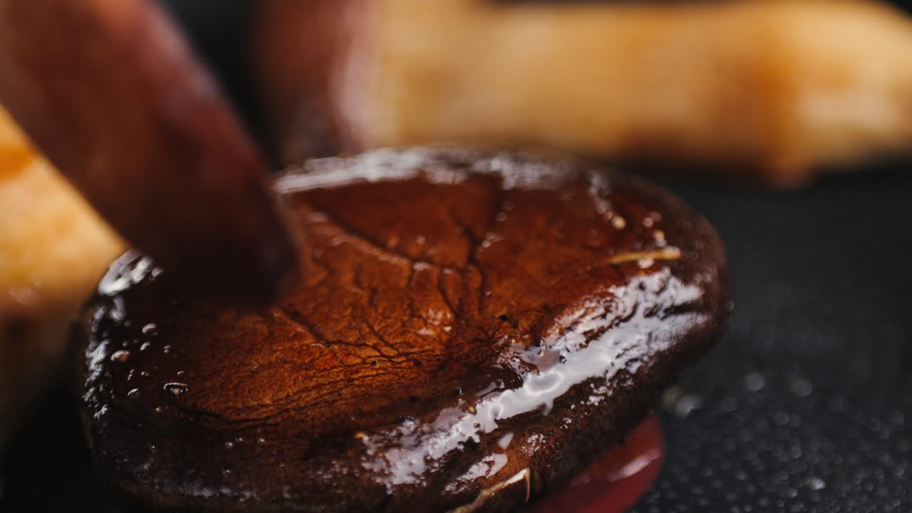 Cooking Shiitake Mushrooms in a Pan