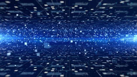 digital cyberspace futuristic, digital data matrix flowing and lighting, 5g high-speed connection data analysis process motion abstract background.