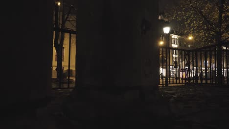 dark shot from oslo city centre