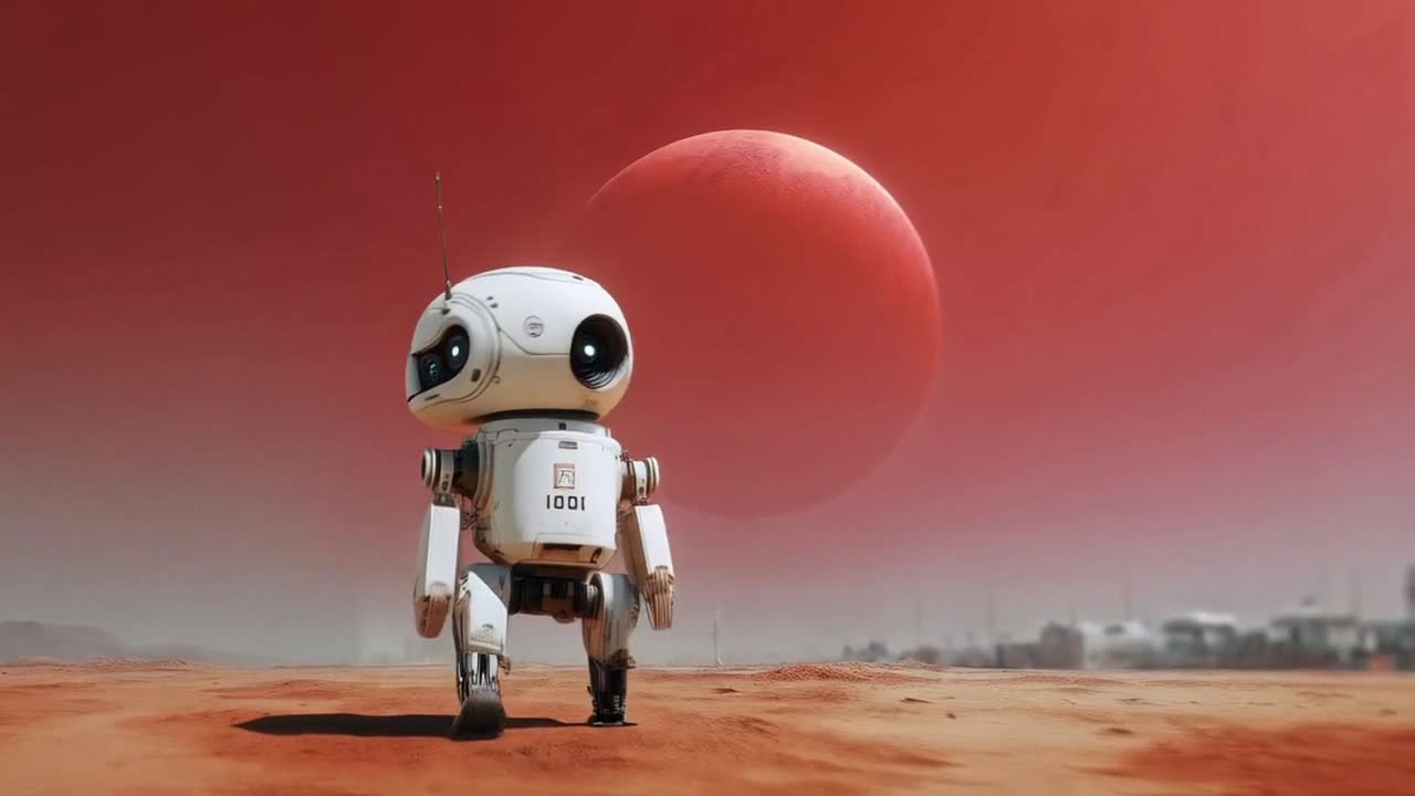 Mars'ta bir robot