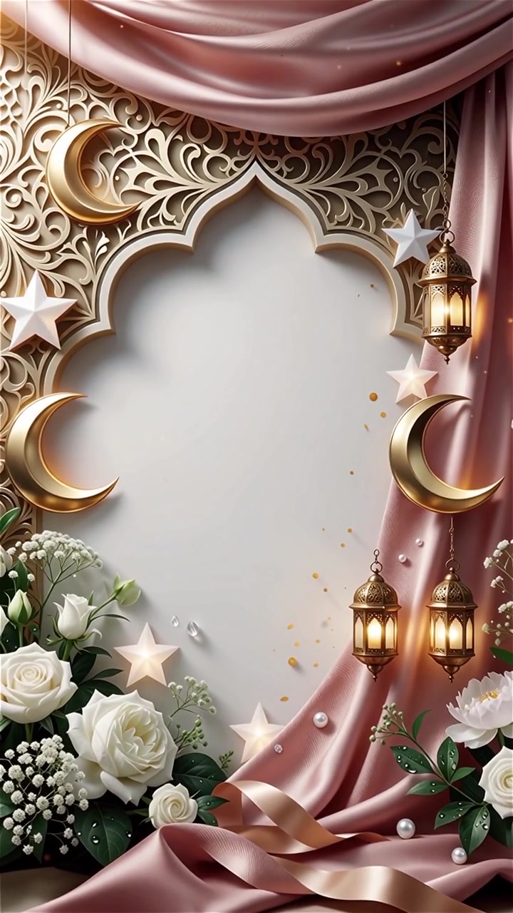 Compleanno del Profeta Maometto Mawlid al-Nabi Sfondo Islamico