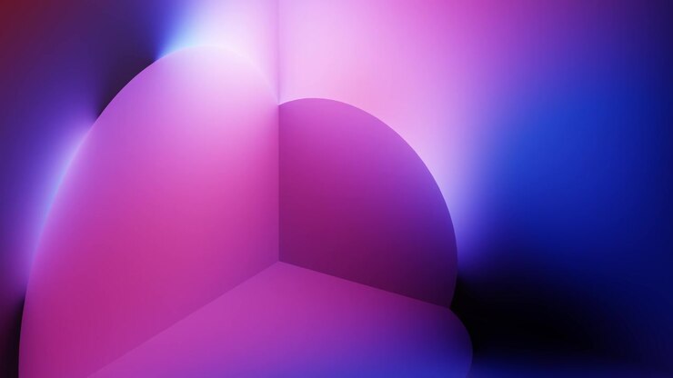 Abstract Background with Shifting Neon Gradient Light