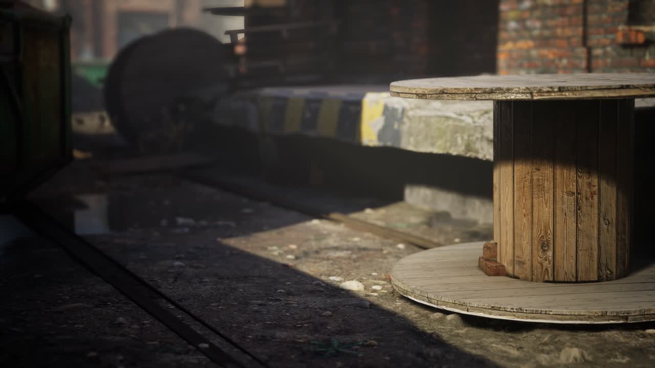 코로나바이러스 코로나19 전염병으로 인해 버려진 공장이 비어 있습니다.