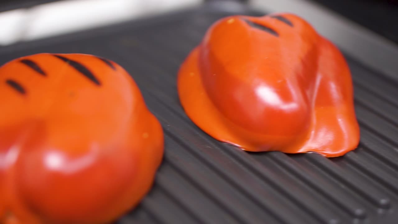 pimientos rojos a la parrilla