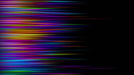 colorful sparse left justified blurred light streak background loop