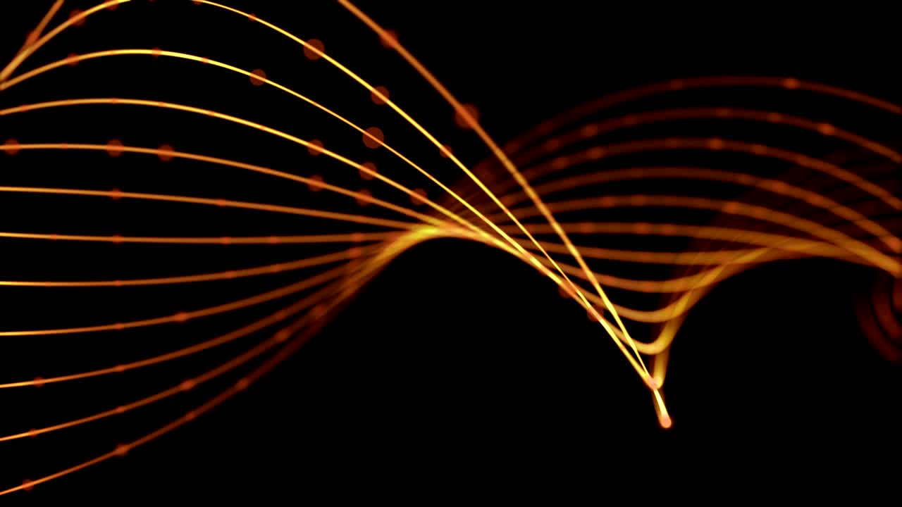 추상적인 파동 운동 배경, 우아한 트위스트, 금색