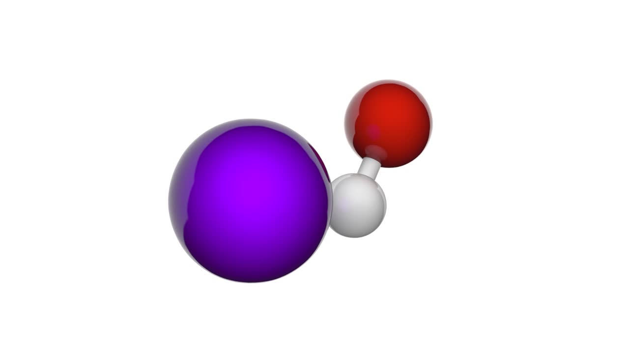 hidróxido de potasio (koh). bucle sin costuras.