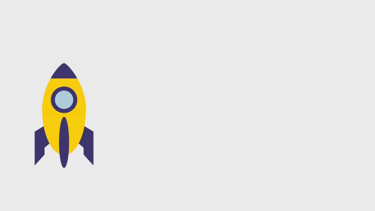 rocket flying icons