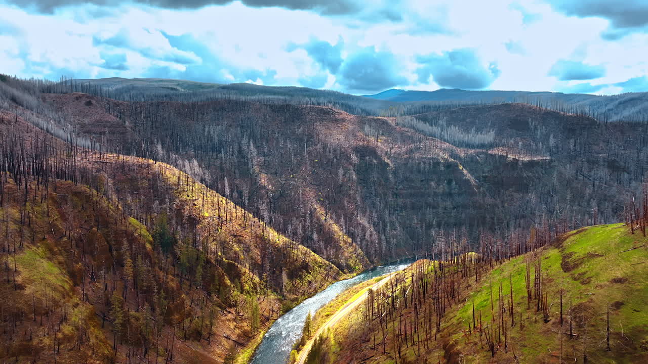 Portland luftfoto landskap. Amerikanske fjell utendørs