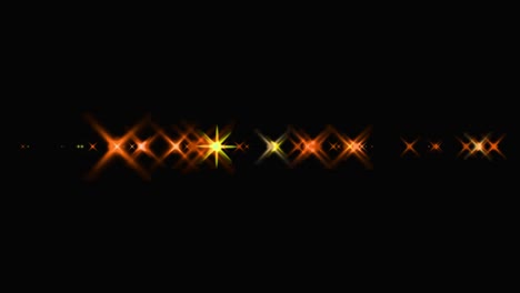 animación de partículas de estrellas brillantes gráficos de movimiento