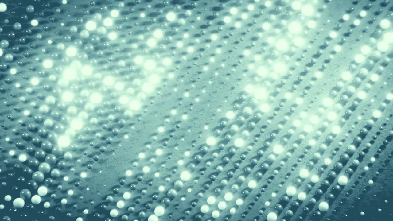 Abstract Background with Pulsing Glowing Spheres