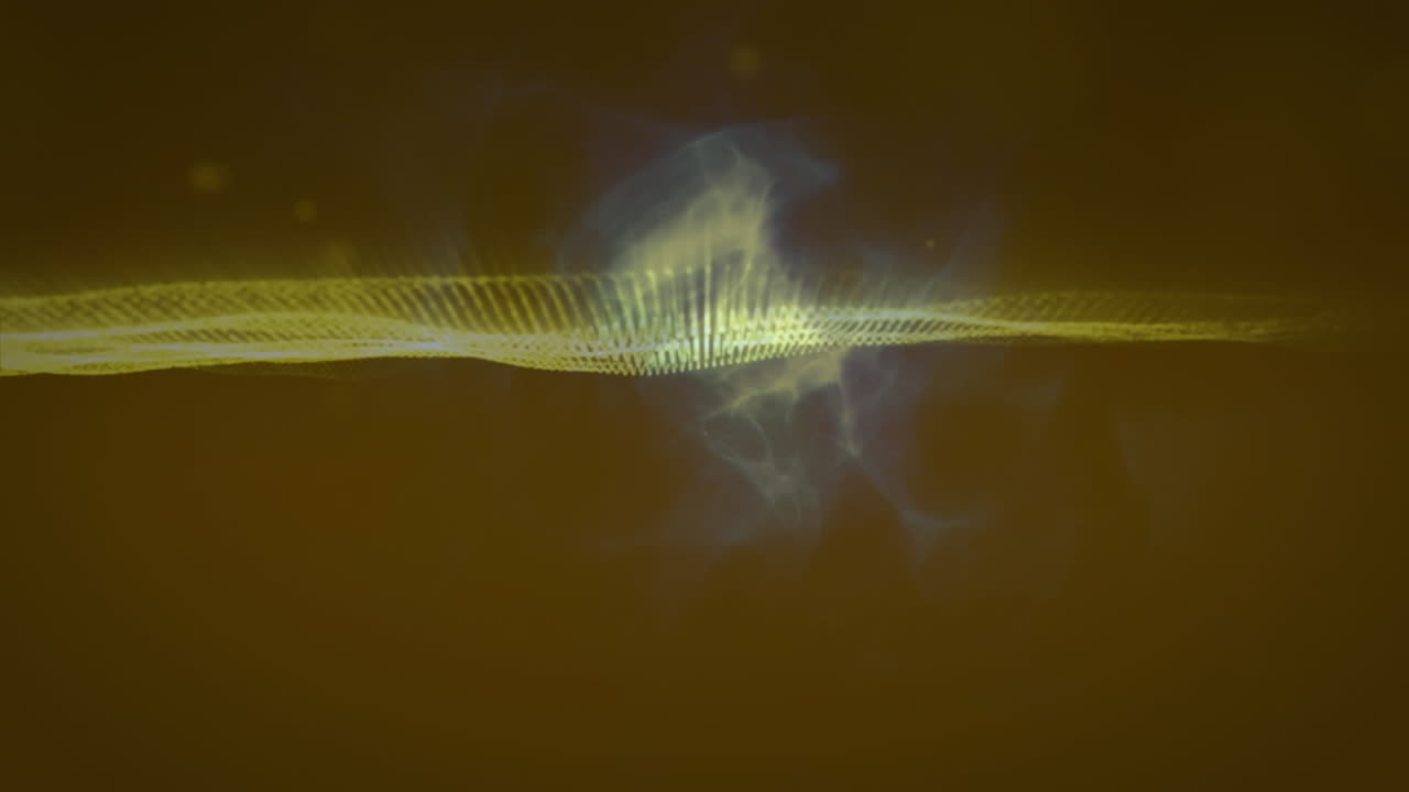 검은 바탕에 있는 빛의 흔적과 반점의 애니메이션