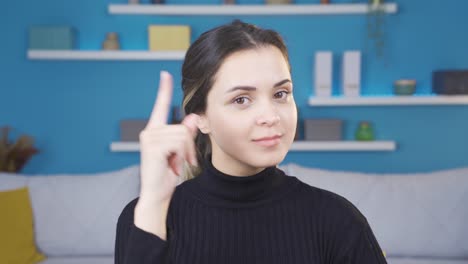 Young-woman-talking-motivational-and-happy.