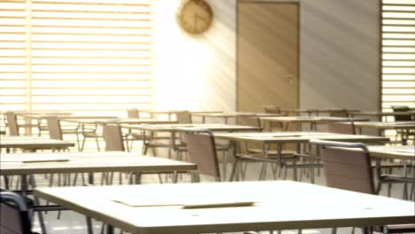 pruebas en bucle en escritorios en aulas vacías