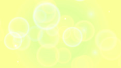 bubbles on yellow background