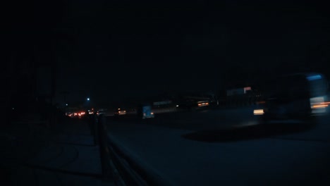 timelaps of a busy road