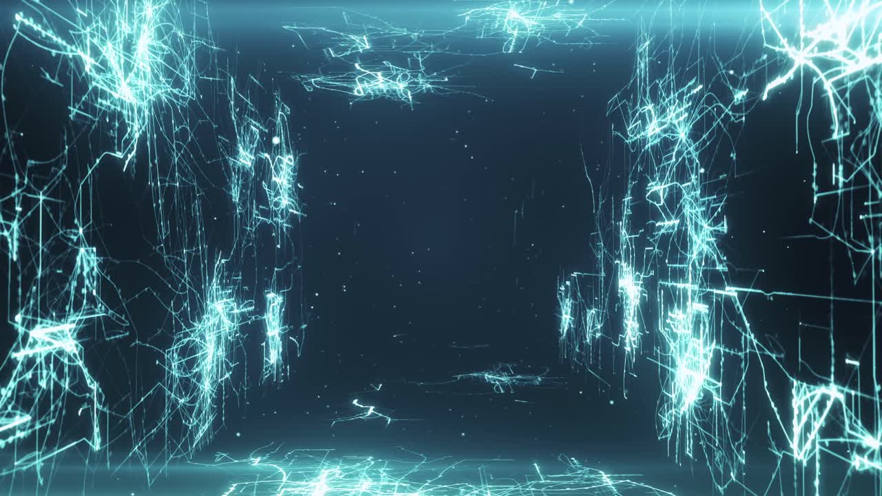 Abstract Technology Tunnel