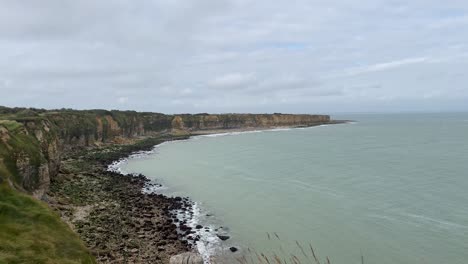 d day cliffs in normandy, france