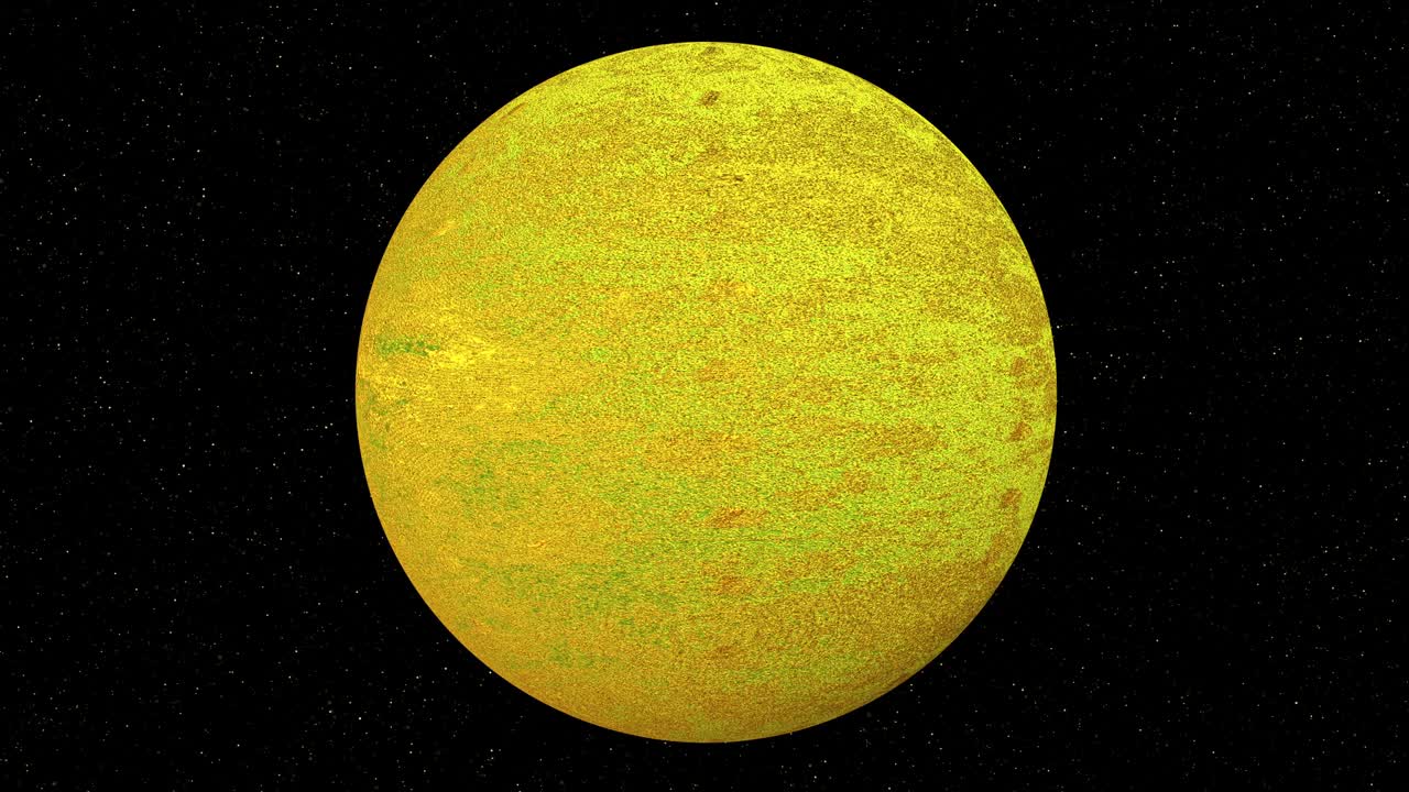 Yellow brown fantasy planetary object